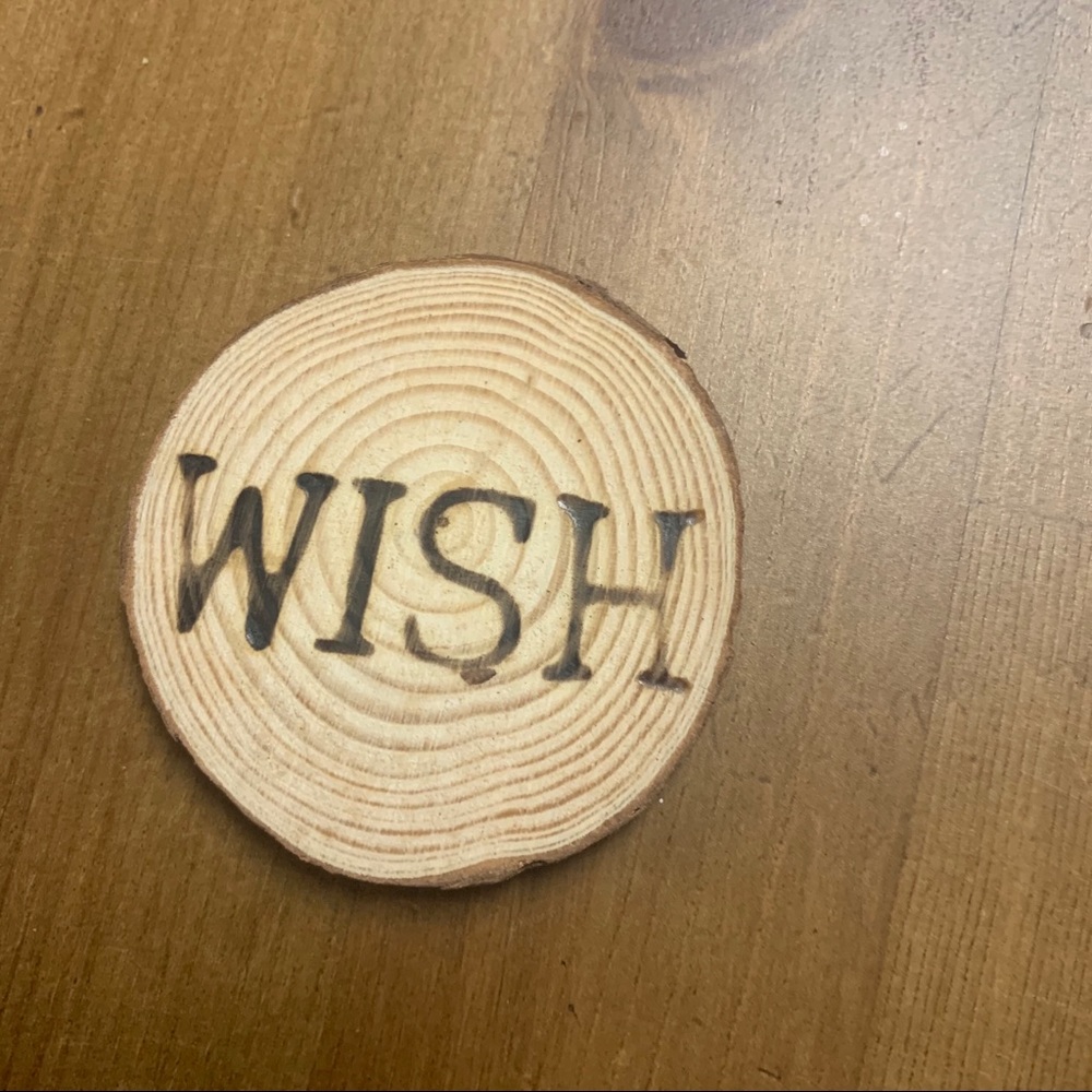 FREE Wood wish magnet